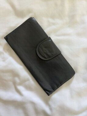 Picchioni Firenze Vintage Gray Leather Women’s Wallet
